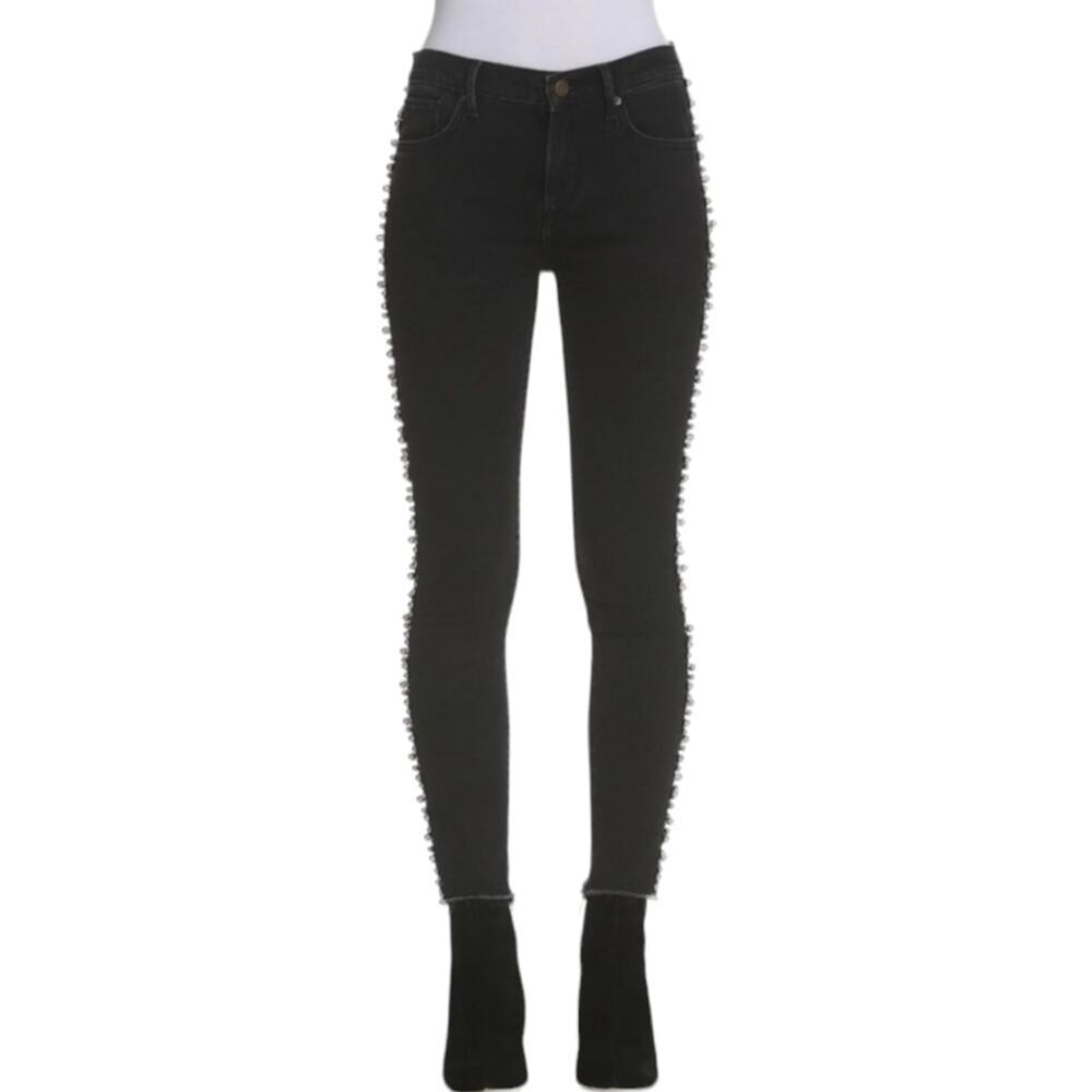 Driftwood Jackie Studded Jeans Black Skinny Denim Punk Biker Moto E Girl